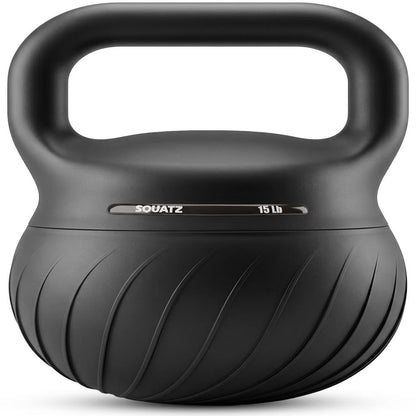Soft Drop Kettlebell with Wide Handle - Black, 6.8kg