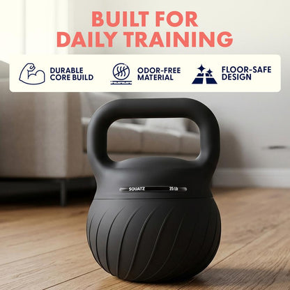 Soft Drop Kettlebell with Wide Handle - Black, 11.3kg