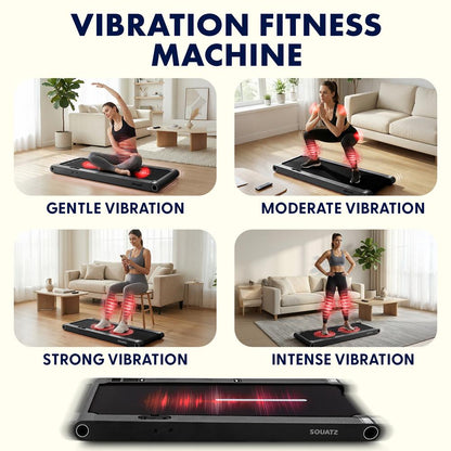 Folding Walking Pad Treadmill with Handlebar - Black